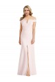 Sleeveless Off the Shoulder Stretch Crepe Trumpet Bridesmaid Dress / Evening Dress Brighton