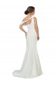 Sleeveless Ivory One Shoulder Stretch Crepe Sheath Formal Evening Gown / Prom Dress / Bridesmaid Dress Brighton