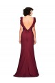 Sleeveless Burgundy Strapless Stretch Crepe Mermaid Prom Dress / Bridesmaid Dress Brighton