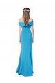 Sleeveless Off the Shoulder Stretch Crepe Sheath Formal Dress / Bridesmaid Dress Brighton