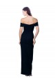 Sleeveless Black Off the Shoulder Stretch Crepe Mermaid Formal Dress / Bridesmaid Dress Brighton