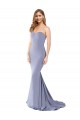 Sleeveless Smoke Blue Sweetheart Low Back Stretch Crepe Mermaid Formal Evening Gown / Prom Dress / Bridesmaid Dress Brighton