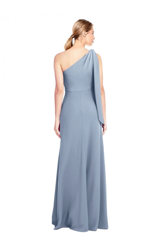 Flutter Sleeves One Shoulder Stretch Crepe Sheath Formal Dress / Bridesmaid Dress Brighton
