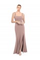 Sleeveless Square Neck Stretch Crepe Mermaid Prom Dress / Bridesmaid Dress Brighton