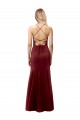 Sleeveless Halter Neck Criss Cross Back Stretch Crepe Mermaid Formal Evening Gown / Prom Dress / Bridesmaid Dress Brighton