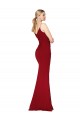 Sleeveless High Neck V-Back Stretch Crepe Mermaid Formal Evening Gown / Prom Dress / Bridesmaid Dress Brighton