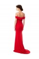 Sleeveless Off the Shoulder Stretch Crepe A-Line Bridesmaid Dress / Evening Dress Brighton
