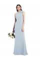 Sleeveless Bow Neck Open Back Stretch Crepe Trumpet Semi Formal Evening Dress / Prom Dress / Bridesmaid Dress Brighton