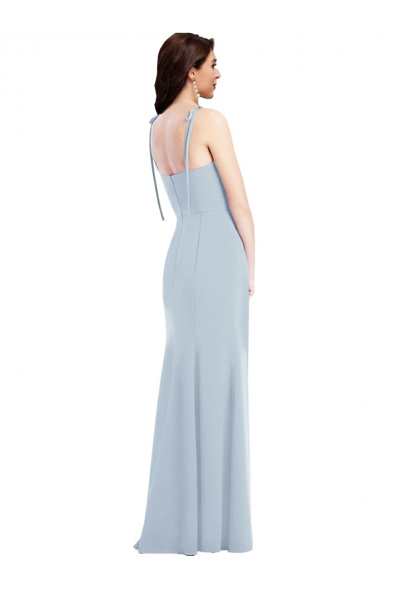 Sleeveless Strapless Low Back Stretch Crepe Trumpet Bridesmaid Dress / Formal Dress Brighton