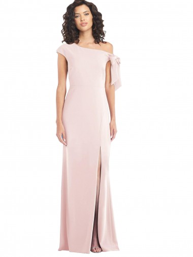 Cap Sleeves Off the Shoulder Stretch Crepe Trumpet Formal Evening Gown / Prom Dress / Bridesmaid Dress Brighton