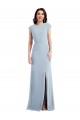 Cap Sleeves Open Back Stretch Crepe Trumpet Formal Evening Gown / Prom Dress / Bridesmaid Dress Brighton