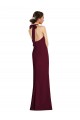 Sleeveless Halter Neck Open Back Stretch Crepe Trumpet Semi Formal Evening Dress / Prom Dress / Bridesmaid Dress Brighton
