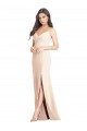 Sleeveless Spaghetti Straps Stretch Crepe Trumpet Semi Formal Evening Dress / Prom Dress / Bridesmaid Dress Brighton