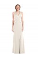 Sleeveless Halter Neck Low Back Stretch Crepe Trumpet Semi Formal Evening Dress / Prom Dress / Bridesmaid Dress Brighton