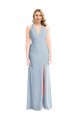 Sleeveless Halter Neck Open Back Stretch Crepe Trumpet Bridesmaid Dress / Evening Dress Brighton