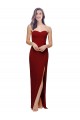 Sleeveless Sweetheart Low Back Stretch Crepe Sheath Bridesmaid Dress / Evening Dress Brighton
