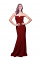 Sleeveless Sweetheart Low Back Stretch Crepe Sheath Formal Evening Gown / Prom Dress / Bridesmaid Dress Brighton