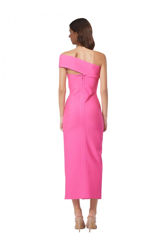 Sleeveless One Shoulder Stretch Crepe Sheath Evening Gown / Prom Dress / Bridesmaid Dress Brighton
