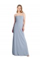 Sleeveless Square Neck Criss Cross Open Back Stretch Crepe A-Line Prom Dress / Bridesmaid Dress Brighton