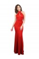 Sleeveless Halter Neck Keyhole Back Stretch Satin Mermaid Formal Evening Gown / Prom Dress / Bridesmaid Dress Brighton