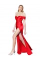 Sleeveless Off the Shoulder Stretch Satin Mermaid Formal Evening Gown / Prom Dress / Bridesmaid Dress Brighton