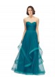 Sleeveless Turquoise Sweetheart Tulle A-Line Bridesmaid Dress Brighton