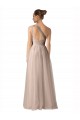 Sleeveless Spaghetti Straps Keyhole Back Tulle A-Line Formal Dress / Bridesmaid Dress Brighton