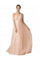 Sleeveless Spaghetti Straps Keyhole Back Tulle A-Line Formal Dress / Bridesmaid Dress Brighton