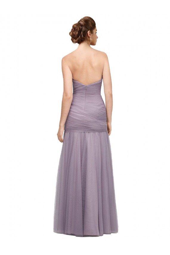 Sleeveless Heather Sweetheart Tulle Mermaid Bridesmaid Dress Brighton