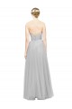 Sleeveless Silver Sweetheart Tulle A-Line Bridesmaid Dress Brighton