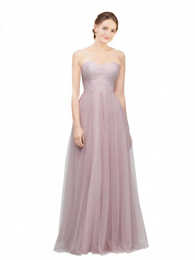 Sleeveless Sweetheart Tulle & Lace A-Line Bridesmaid Dress / Evening Dress Brighton