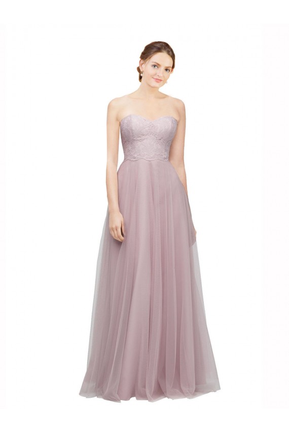 Sleeveless Sweetheart Tulle & Lace A-Line Bridesmaid Dress / Evening Dress Brighton