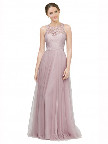 Sleeveless Sweetheart Tulle & Lace A-Line Bridesmaid Dress Brighton