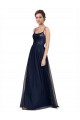 Sleeveless Spaghetti Straps Tulle & Lace A-Line Bridesmaid Dress Brighton