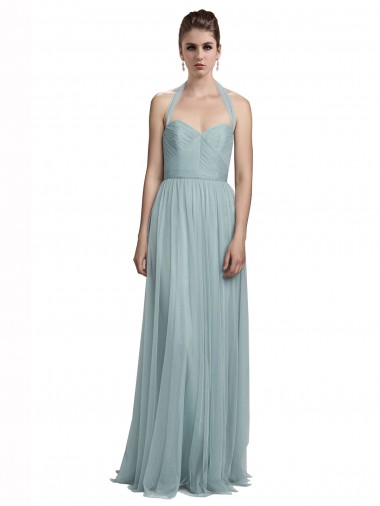 Sleeveless Halter Neck Tulle A-Line Bridal Party Dress / Evening Dress Brighton
