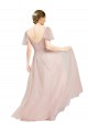 Flutter Sleeves V-Neck Tulle A-Line Formal Dress / Bridesmaid Dress Brighton