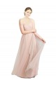 Sleeveless Pink Sweetheart Tulle A-Line Bridesmaid Dress / Evening Dress Brighton