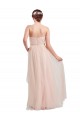 Sleeveless Pink Sweetheart Tulle A-Line Bridesmaid Dress / Evening Dress Brighton