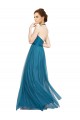 Sleeveless Halter Neck Open Back Tulle A-Line Bridesmaid Dress Brighton