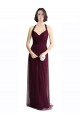 Sleeveless Halter Neck Open Back Tulle A-Line Bridesmaid Dress / Evening Dress Brighton