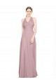 Sleeveless Halter Neck Low Back Tulle A-Line Bridesmaid Gown Brighton