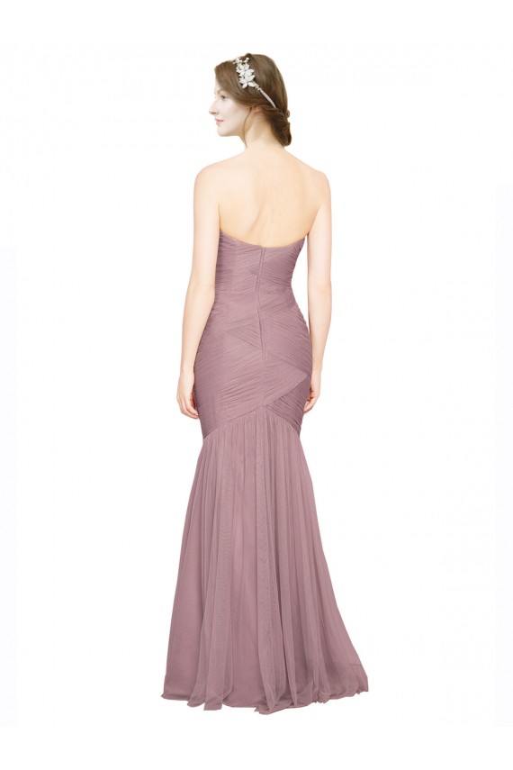 Sleeveless Sweetheart Tulle Mermaid Bridesmaid Dress Brighton