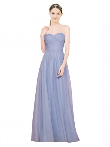 Sleeveless Sweetheart Low Back Tulle A-Line Formal Dress / Bridesmaid Dress Brighton