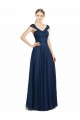 Sleeveless V-Neck Open Back Tulle A-Line Bridesmaid Dress Brighton