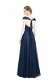 Sleeveless V-Neck Open Back Tulle A-Line Bridesmaid Dress Brighton