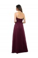 Sleeveless Burgundy Sweetheart Low Back Tulle A-Line Bridesmaid Dress Brighton