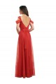 Cold Shoulder Sweetheart Low Back Tulle A-Line Formal Dress / Bridesmaid Dress Brighton