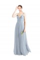 Sleeveless Spaghetti Straps Open Back Tulle A-Line Evening Dress / Bridesmaid Dress Brighton