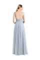 Sleeveless Spaghetti Straps Open Back Tulle A-Line Evening Dress / Bridesmaid Dress Brighton