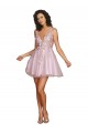 Sleeveless V-Neck V-Back Tulle A-Line Bridesmaid Dress Brighton